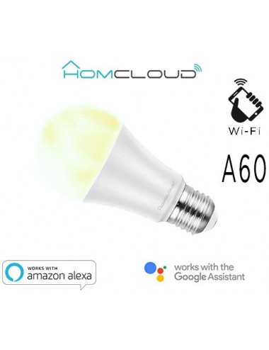 Lampadina Wi-Fi Bianco CCT E27 A60 dimmerabile 